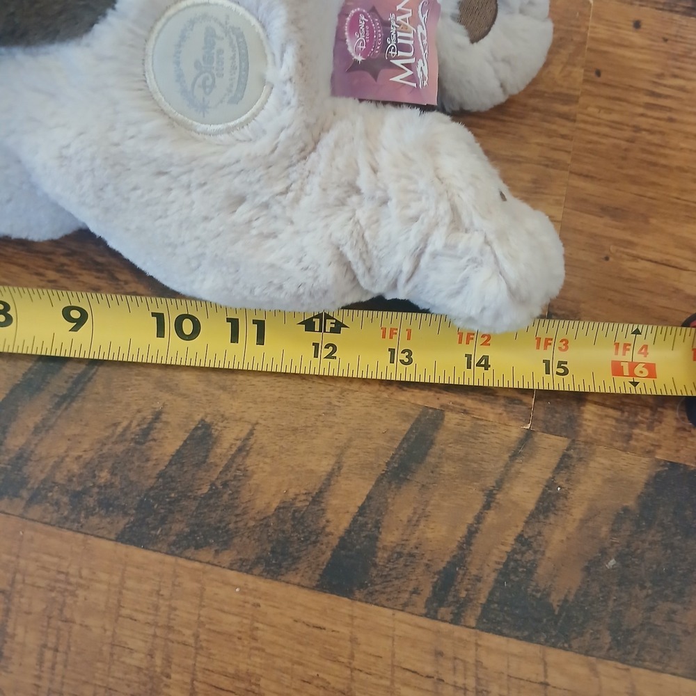Rare Disney Store Mulan Lying Lil Little Brother Core Dog Soft Plush Tags 12" - Picture 13 of 14